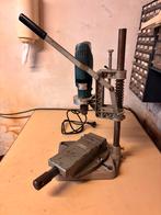 Boormachine op statief met bankvijs, Doe-het-zelf en Bouw, Ophalen, Gebruikt, Boormachine