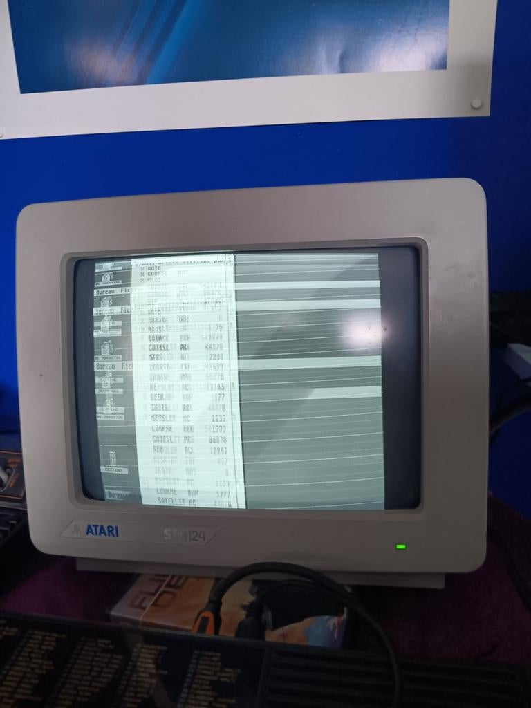 Atari sm124 defect, Computers en Software, Vintage Computers, Ophalen