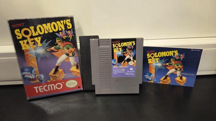 Salomon's Key NES CIB, Games en Spelcomputers, Games | Nintendo NES, Gebruikt, Overige genres, 1 speler, Vanaf 3 jaar, Ophalen of Verzenden
