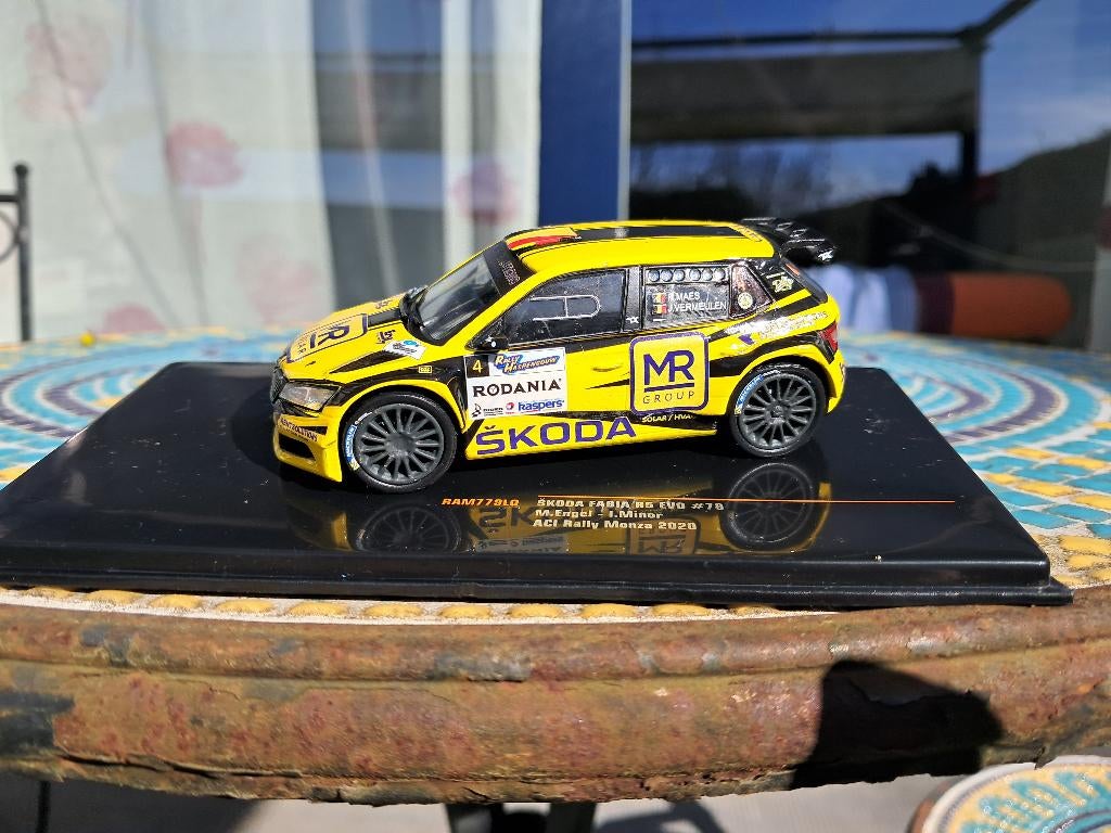 Skoda Fabia R5 1/43 Robin Maes Rallye van Haspengouw 2018, Ophalen, Zo goed als nieuw