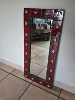 Miroir attribué à Oswald Tieberghien 1960, Antiek en Kunst, Ophalen, Rechthoekig, Minder dan 50 cm, 100 tot 150 cm