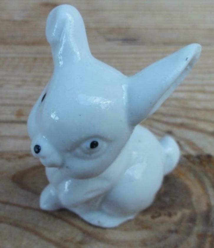 Porseleinen beeldje konijn, Collections, Statues & Figurines, Utilisé, Animal, Enlèvement ou Envoi