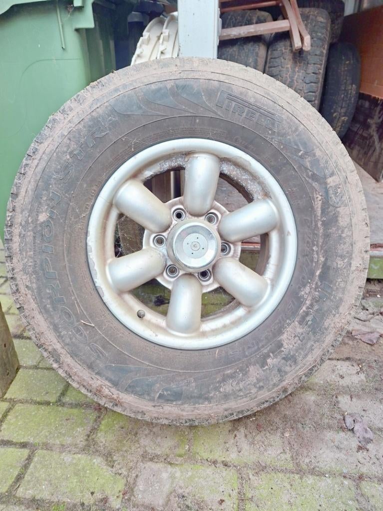 Set van 4 Wielen compleet van Mazda B2500, gebruikt., Autos : Pièces & Accessoires, Pneus & Jantes, 15 pouces, 265 mm, Enlèvement