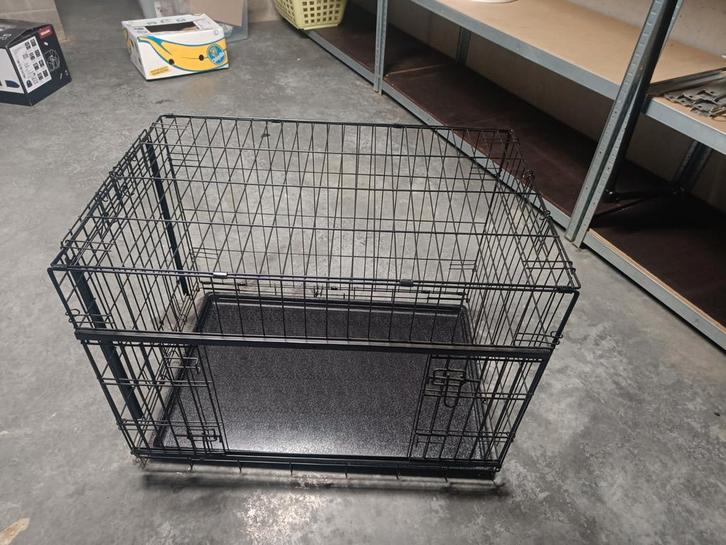 Opvouwbare hondenbench L met schuifdeuren, Animaux & Accessoires, Maisons pour chiens, Enlèvement