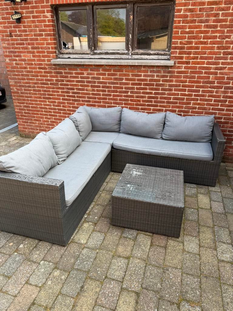 Loungeset, Jardin & Terrasse, Enlèvement, Comme neuf, Osier, Sets de jardin