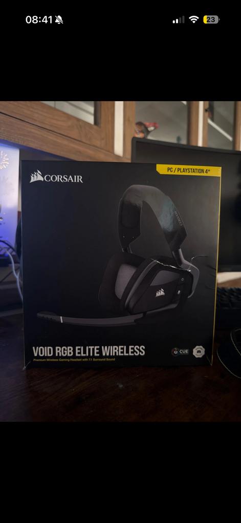 Corsair headset, Informatique & Logiciels, Casques micro, Enlèvement ou Envoi, Casque gamer, Comme neuf, Over-ear