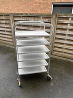Aluminium regaalwagen met 6 plateaus, Ophalen, Gebruikt