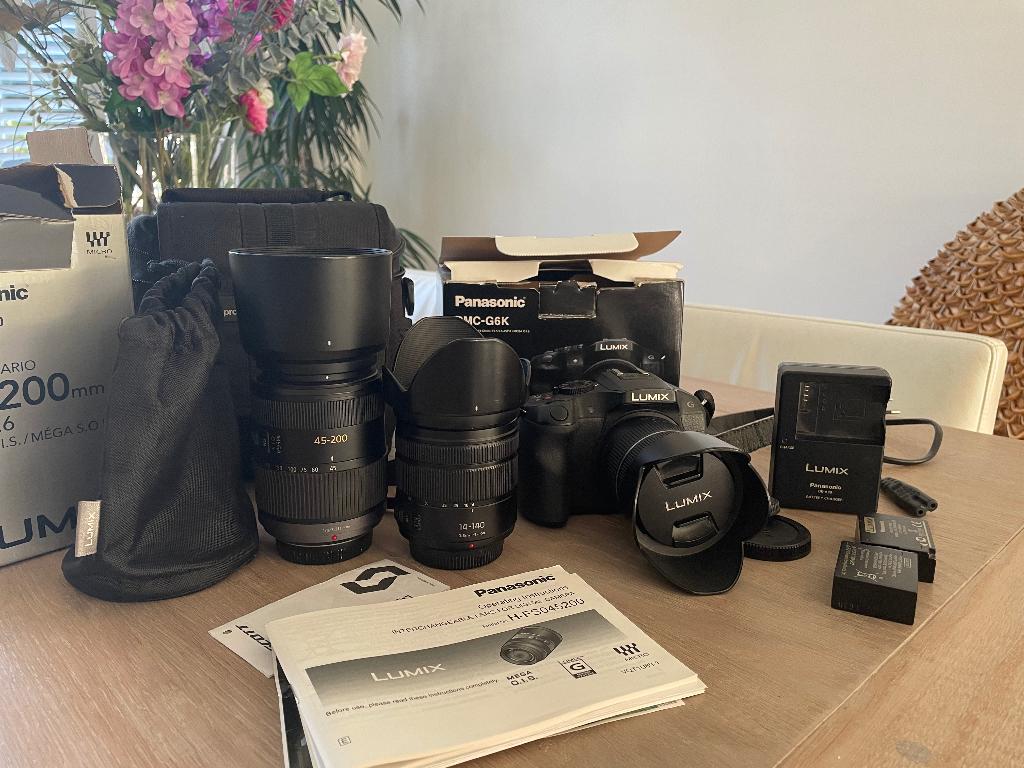 Panasonic Lumix G6K systeemcamera + lenzen, TV, Hi-fi & Vidéo, Appareils photo numériques, Comme neuf, Compact, Autres Marques