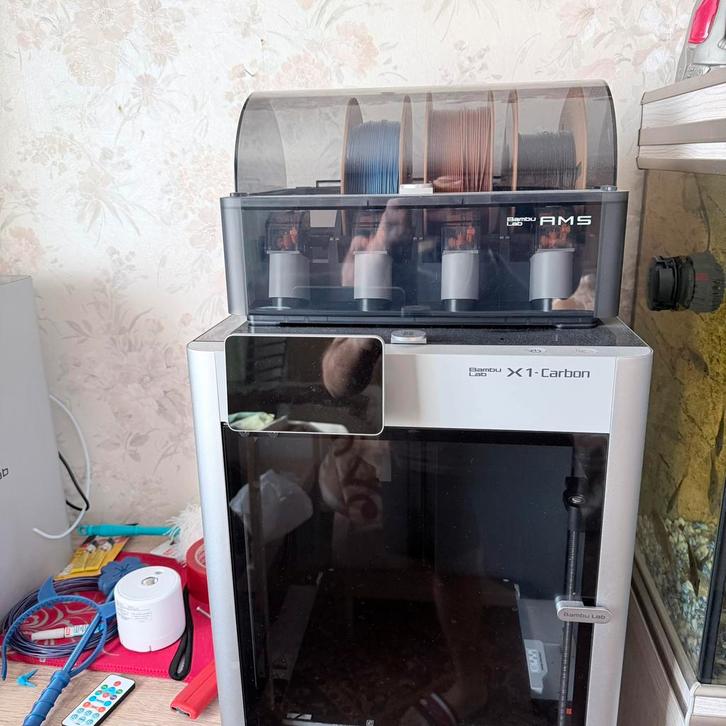 bambulab X1C with AMS, Informatique & Logiciels, 3D Imprimantes, Comme neuf, Enlèvement ou Envoi