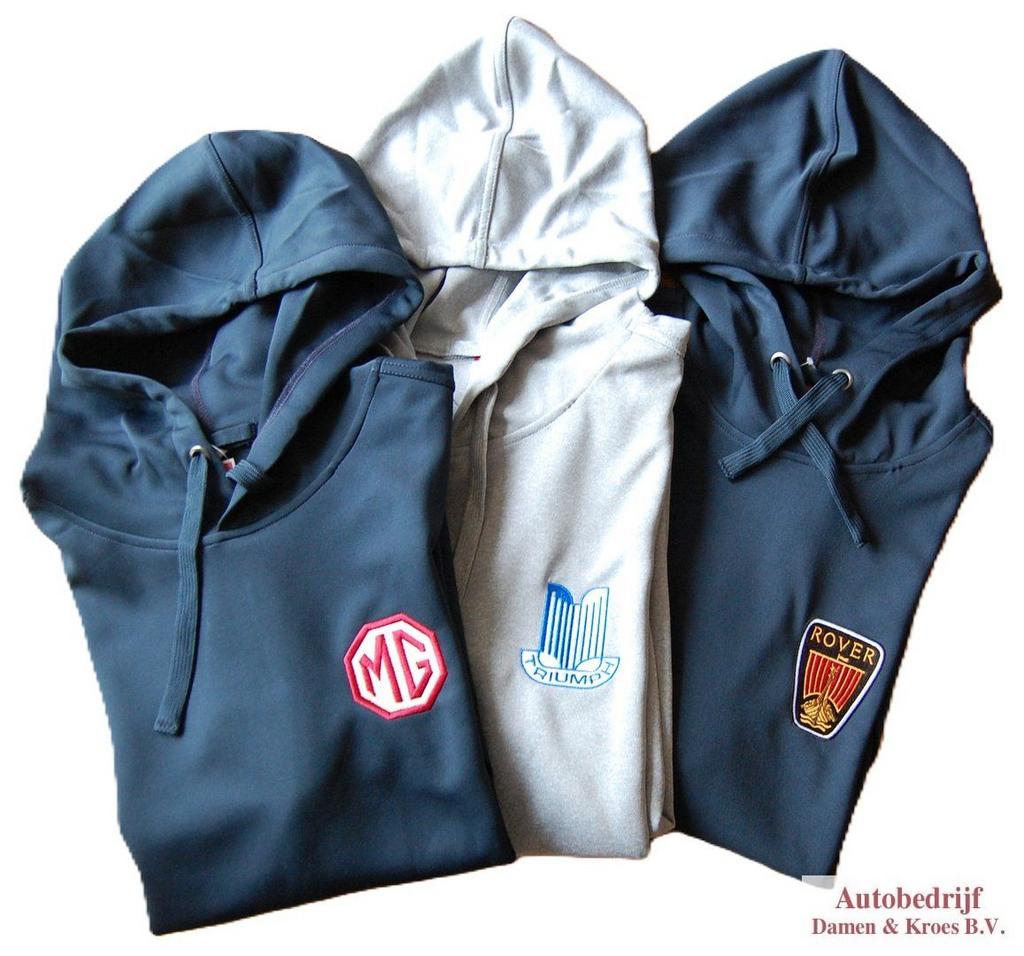 Active Hoodie MG - Triumph - Rover in kleuren grijs of blauw, -, -, Nieuw, Ophalen of Verzenden