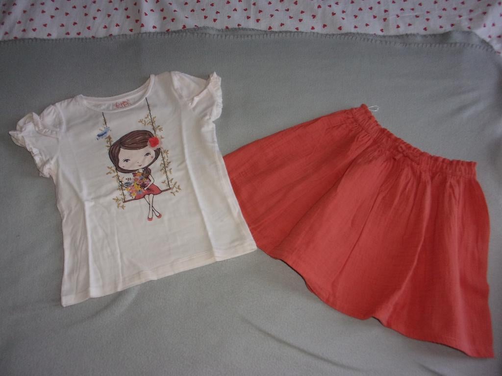 2 delig meisjes setje. Maat 140. (NIEUWSTAAT), Enfants & Bébés, Vêtements enfant | Taille 140, Neuf, Fille, Ensemble, Enlèvement ou Envoi