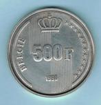 België muntstuk 500 Frank, Enlèvement ou Envoi, Monnaie en vrac, Argent, Argent