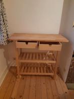 Roltafel - Serveerwagen voor ontbijt, Ophalen, Minder dan 50 cm, Bruin, 100 tot 150 cm