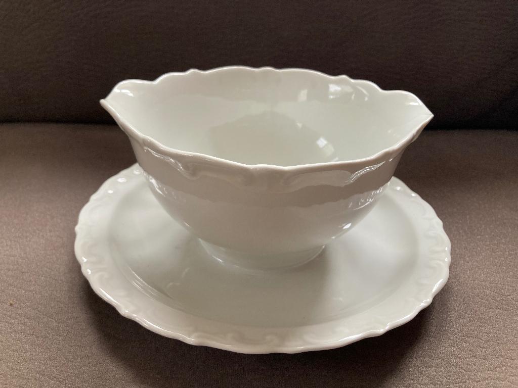 Witte sauskom, Ophalen of Verzenden, Zo goed als nieuw, Porselein, Overige typen