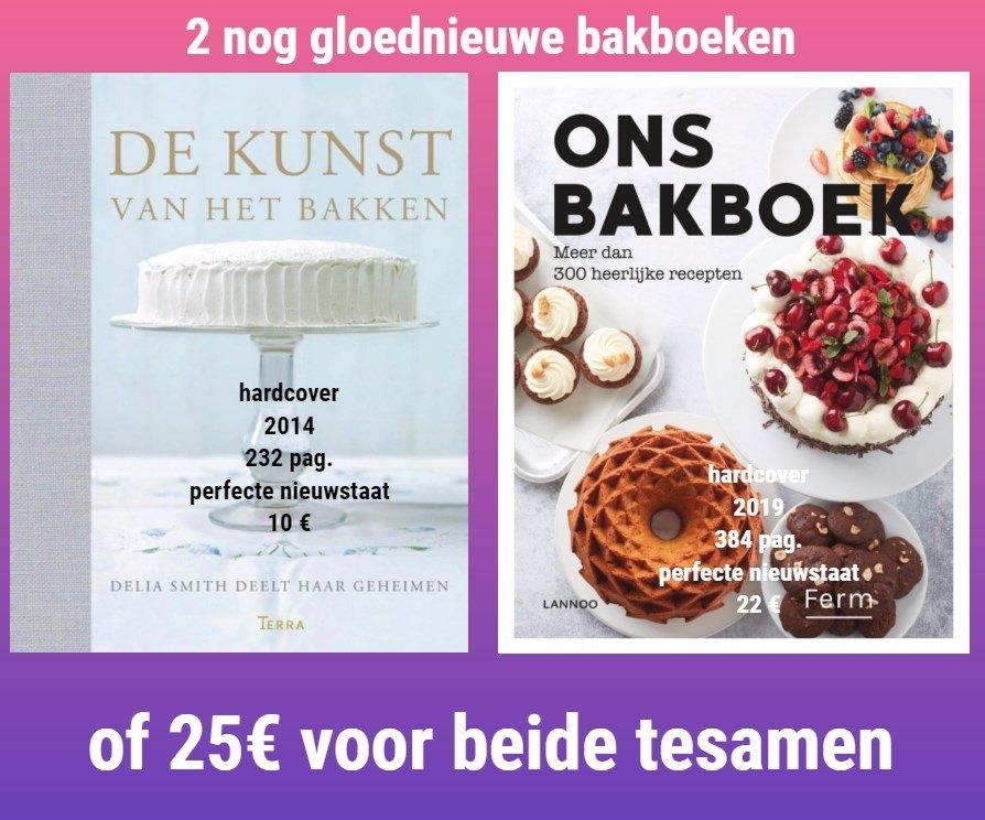 ONS BAKBOEK + DE KUNST VAN HET BAKKEN, Ophalen of Verzenden, Nieuw, Taart, Gebak en Desserts