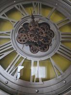 Modern wandklok,kamer klok met tandwielen en Grieks cijfers, Ophalen of Verzenden, Nieuw, Overige typen, Cinar