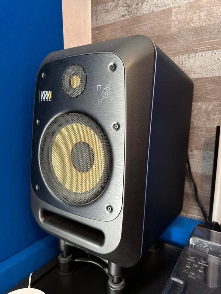 Set Krk V8 S4 studio monitors, TV, Hi-fi & Vidéo, Enceintes, Comme neuf, Haut-parleurs Frontaux, Arrière ou Stéréo, 120 watts ou plus