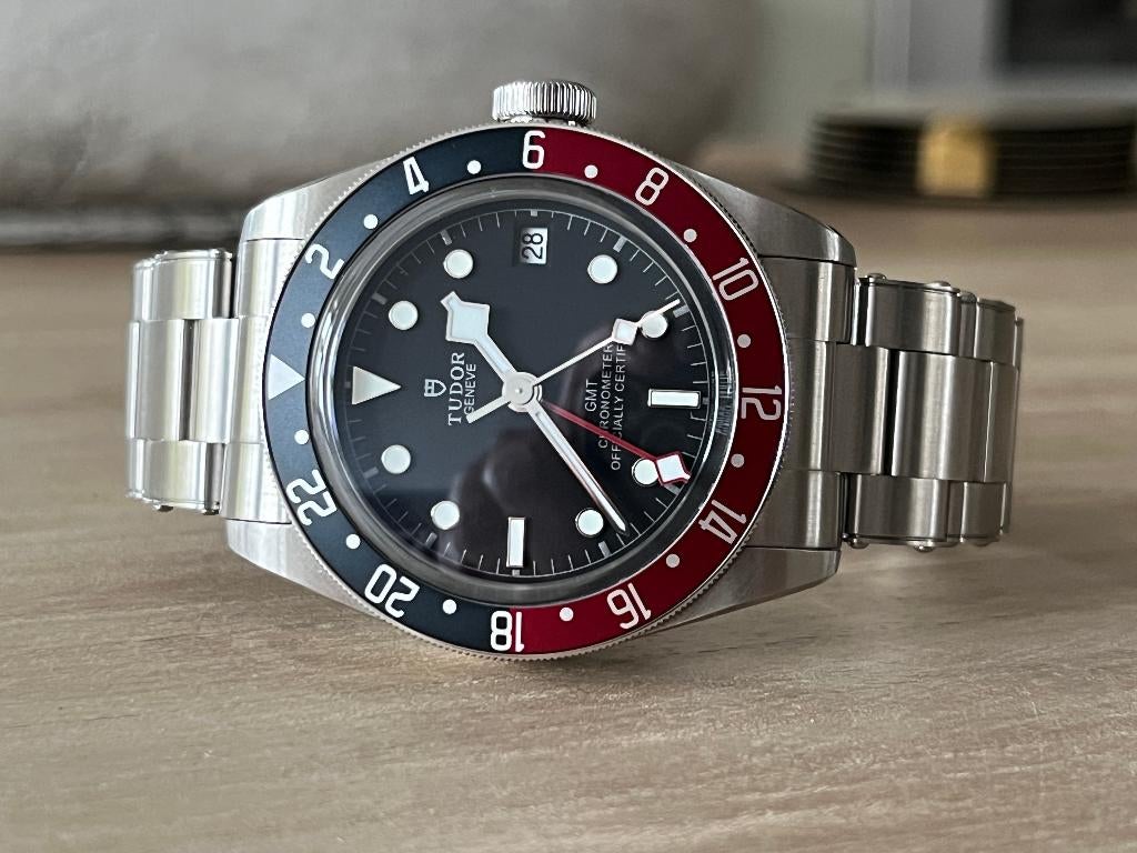 Tudor Black Bay GMT Pepsi, Overige merken, Staal, Staal, Polshorloge