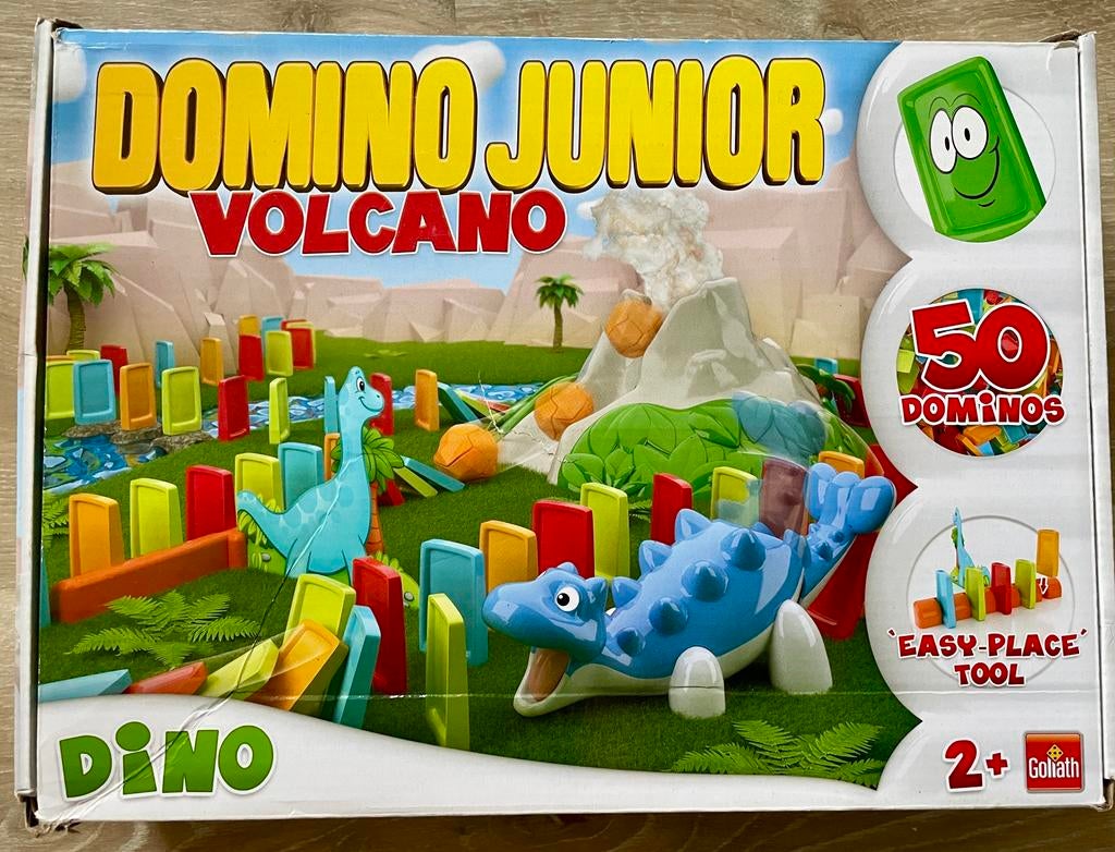 Domino junior - compleet, Ophalen, Meer dan 50 stukjes, Zo goed als nieuw, 2 tot 4 jaar