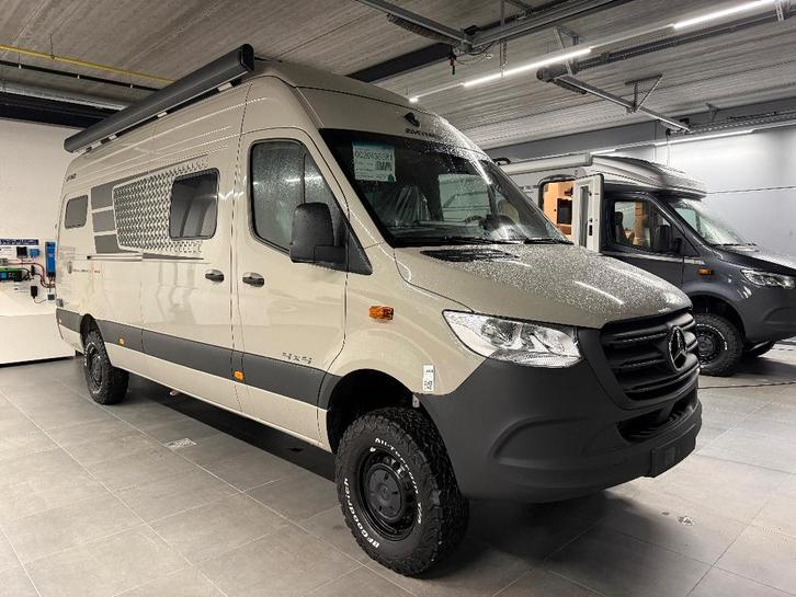 Hymer Grand Canyon S 700 4x4 met lengtebedden, Caravans en Kamperen, Mobilhomes, Bedrijf, tot en met 4, Buscamper of Camperbus