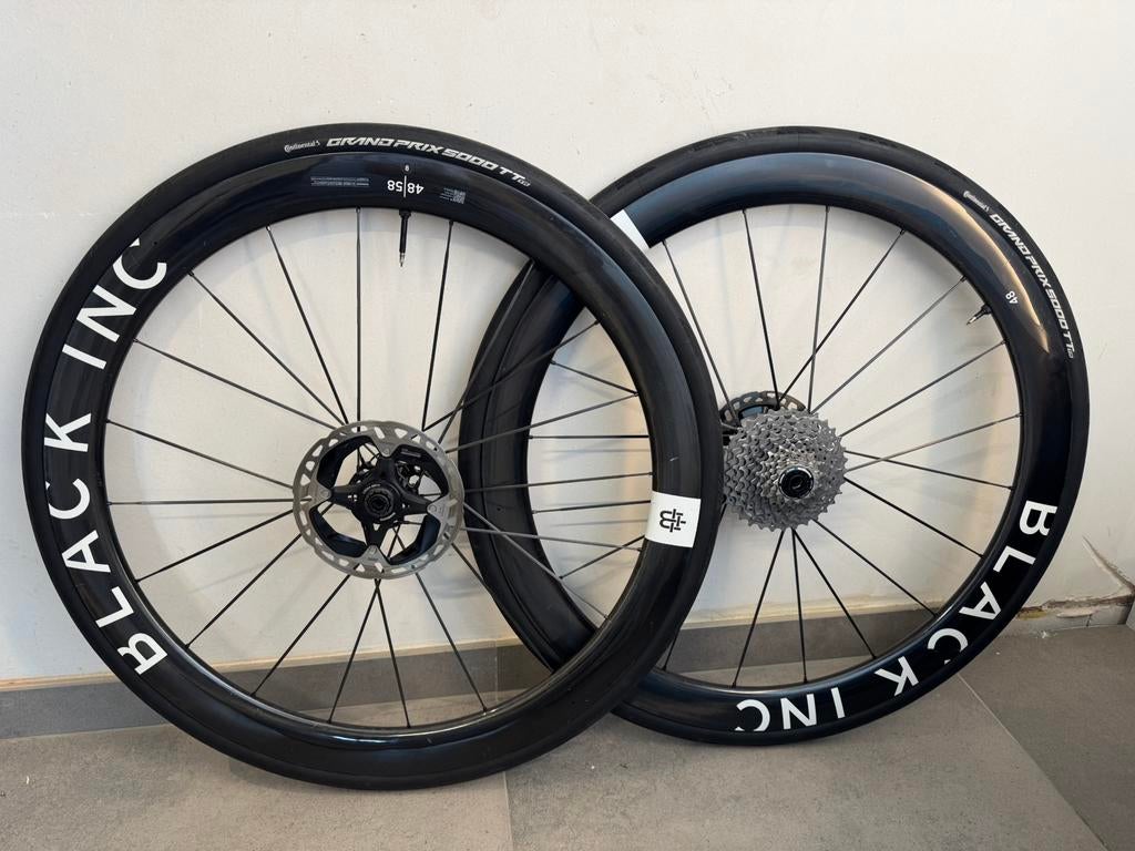 Black Inc carbon wielset 48/58 – topstaat 🔥, Vélos & Vélomoteurs, Vélos Pièces, Utilisé, Roue, Carbone, Racefiets, Enlèvement