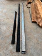 Alu dakranden zwart 8cm 24lm, Ophalen, Zo goed als nieuw, Zwart