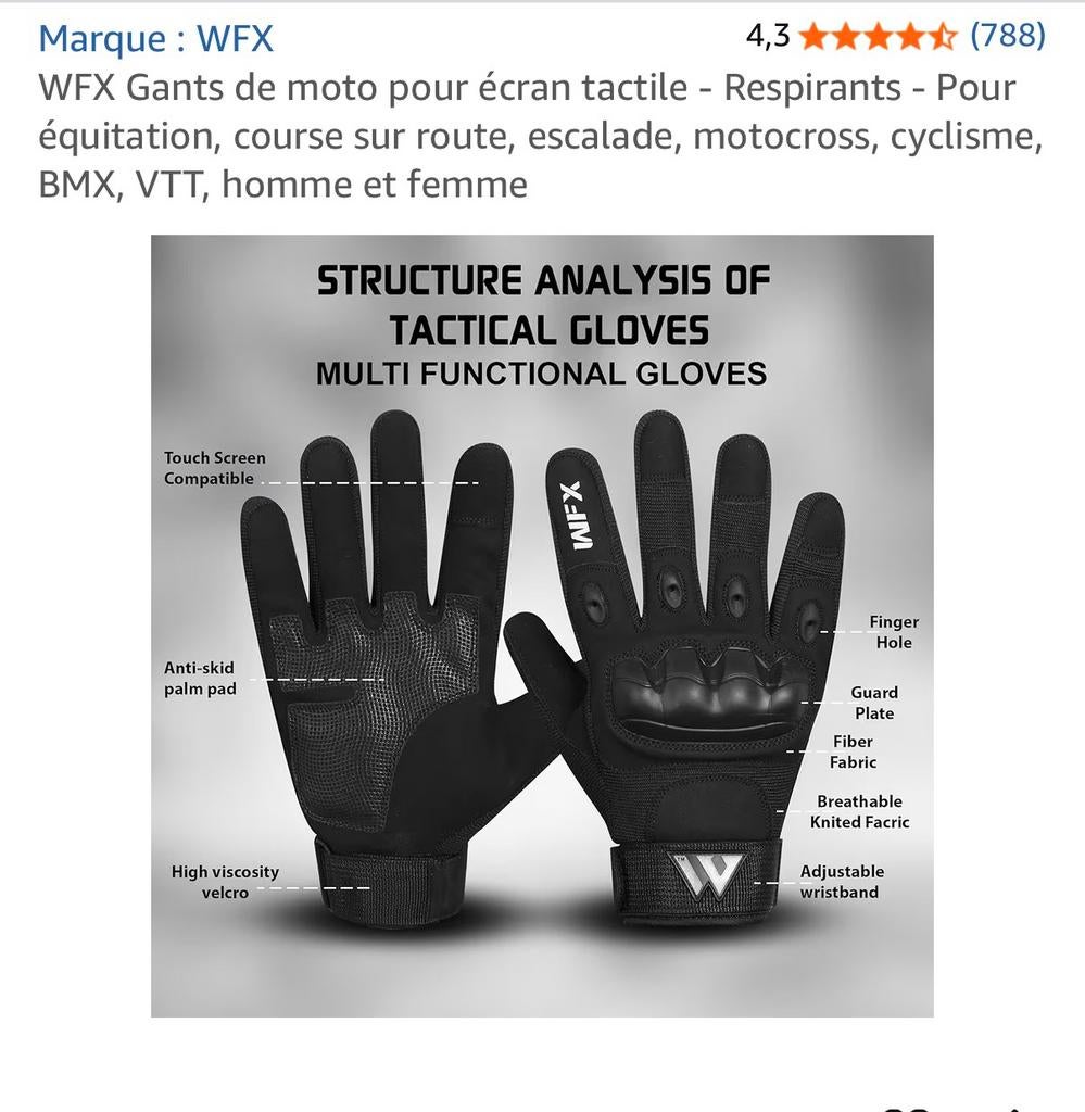 Gants de moto a vendre taille L, Ophalen, Zo goed als nieuw, Handschoenen