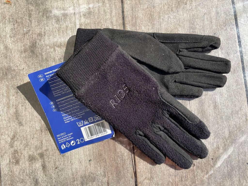 Paardrijhandschoenen maat 4, Animaux & Accessoires, Vêtements d'équitation, Enlèvement, Neuf, Enfants