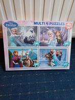 4 puzzles reines des neiges, Enlèvement, Plus de 50 pièces, Comme neuf, 6 ans ou plus
