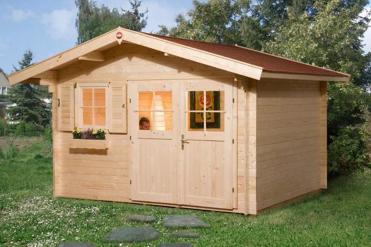 Tuinhuis 250x340, Weka 109, onbehandeld, nieuw, bouwpakket, Jardin & Terrasse, Abris de jardin, Neuf, Abri de jardin, Bois, 250 à 300 cm