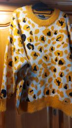 Pull d'hiver jaune noir blanc XL, Enlèvement ou Envoi, Blanc