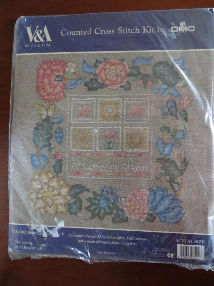 kruissteek pakket - REBECCA'S SAMPLER - nieuw, Hobby en Vrije tijd, Borduren en Borduurmachines, Nieuw, Borduurpakket, Handborduren