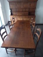 Prachtige massief eikenhouten eetkamer, Ophalen, Gebruikt, Rustique Chic / Campagne Traditionnelle, 4 tot 6 stoelen