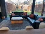 Salon en cuir noir, Maison & Meubles, Canapés | Coins salons complets, Enlèvement