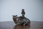 Chinese Bronze Buffalo And Companion Censer, Bronzen Beeldje, Ophalen