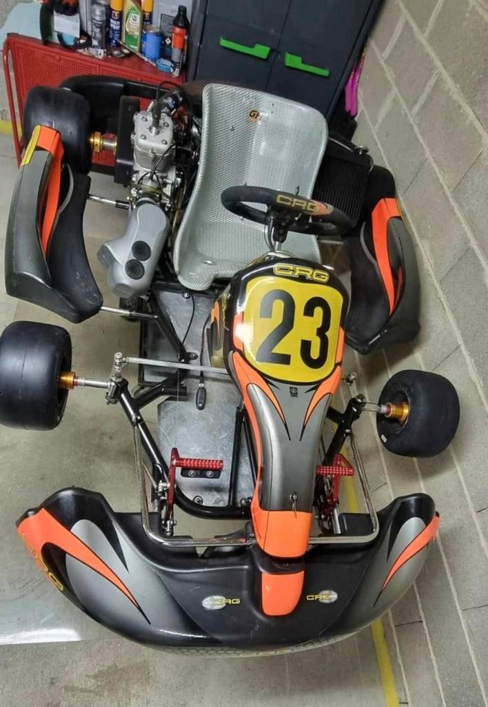 Karting CRG SENIOR MOTEUR VORTEX ROK JUNIOR 125CC, Sport en Fitness, Karting, Gebruikt, Kart, Ophalen