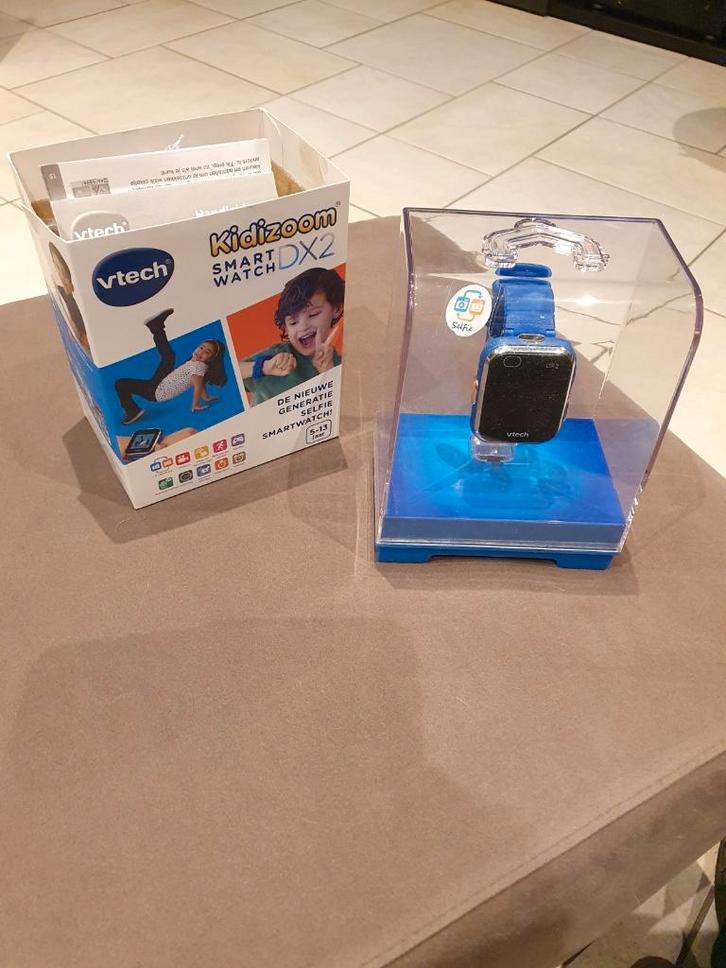 Vtech kidizoom smartwatch DX2 blauw met doos, Handtassen en Accessoires, Horloges | Kinderen, Gebruikt, Jongen of Meisje, Blauw
