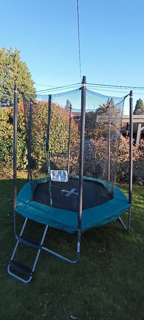Trampoline hexagonal avec filet, Kinderen en Baby's, Speelgoed | Buiten | Trampolines, Zo goed als nieuw, Ophalen