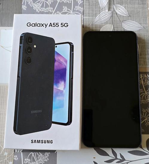 Samsung Galaxy A55 5G 128GB (marineblauw), Telecommunicatie, Mobiele telefoons | Samsung, Zo goed als nieuw, Ophalen