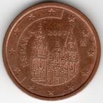 Espagne : 2 Cent 2007 KM #1041 Ref 10462, Timbres & Monnaies, Monnaies | Europe | Monnaies euro, Enlèvement ou Envoi, 2 centimes