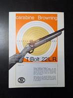 Brochure FN Herstal 1967 karabijn T-bolt 22 LR, Ophalen of Verzenden, Zo goed als nieuw