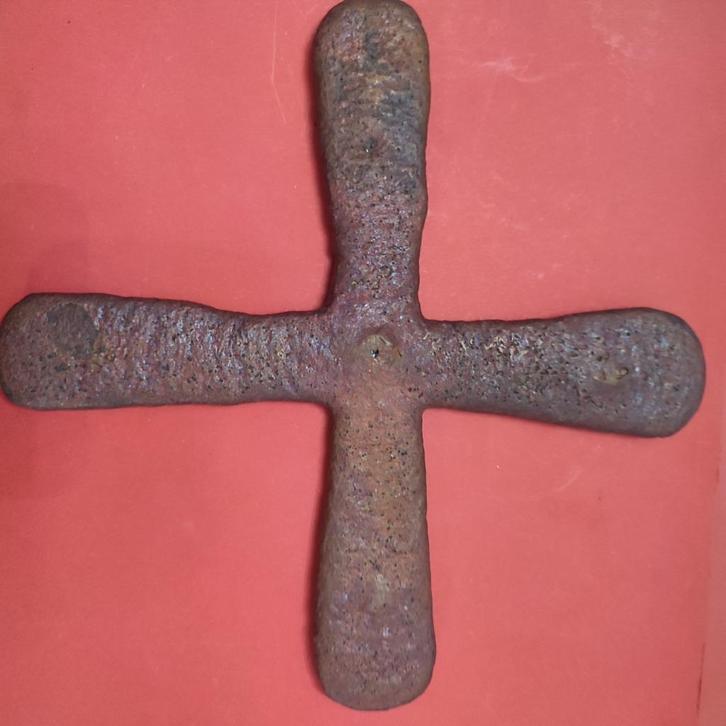 Katanga Shaba-kruis, Antiek en Kunst, Antiek | Brons en Koper, Koper, Ophalen