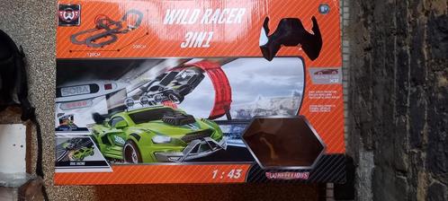 Wild Racing 3in1 dual racing, Kinderen en Baby's, Speelgoed | Racebanen, Zo goed als nieuw, Racebaan, Met looping, Zelf te bouwen