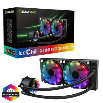 Refroidisseur d'eau GameMax 240mm Ice Chill ARGB LED AIO cpu