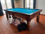 Drie banden biljarttafel met verwarming en afdekplaten, Ophalen, Zo goed als nieuw, Biljarttafel