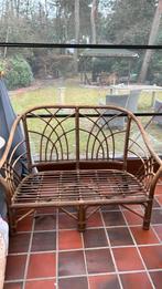 Rotan bankje / 2-zit – ideaal voor veranda of wintertuin, Ophalen, Zo goed als nieuw, Rotan