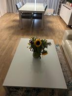 Set salontafel en eettafel met 6 leerstoelen, Huis en Inrichting, Tafels | Eettafels, Ophalen of Verzenden