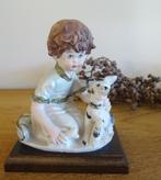 Statuette Scaggiari, petit garçon avec chien, Humain, Utilisé, Enlèvement ou Envoi