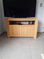 Tv kast in lichte eik, Huis en Inrichting, Kasten |Televisiemeubels, Ophalen, Gebruikt, 100 tot 150 cm, Eikenhout