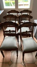 6 19e eeuwse Louis Philippe mahoniehouten stoelen, Antiek en Kunst, Antiek | Meubels | Stoelen en Sofa's